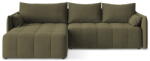 Makamii Khaki kinyitható-tárolóhelyes sarokkanapé (bal oldali-heverő résszel) Moku - Makamii