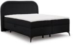ROPEZ Fekete ágyneműtartós boxspring ágy 180x200 cm Ornes - Ropez