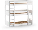 VIPACK Fehér emeletes borovi fenyő gyerekágy 90x200 cm Scott - Vipack