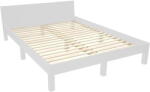 Ragaba Világosszürke bükkfa franciaágy ágyráccsal 160x200 cm Dabi - Ragaba