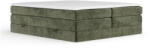 Maison de Reve Sötétzöld ágyneműtartós boxspring ágy ágytámla nélkül 160x200 cm Juniper - Maison de Rêve