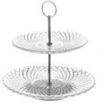 Casa Selección Üveg emeletes kínálótálca Harlequin - Casa Selección