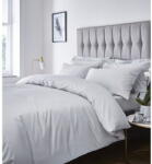 Catherine Lansfield Szürke kétszemélyes ágyneműhuzat 200x200 cm Satin Stripe - Catherine Lansfield