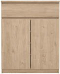 Tvilum Natúr színű komód tölgyfa dekorral 80x100x40 cm Naia - Tvilum