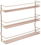 Metaltex Sárgaréz színű háromszintes fűszertartó polc - Metaltex