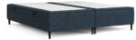 Maison de Reve Sötétkék kárpitozott ágyneműtartós franciaágy 200x200 cm Tate - Maison de Rêve