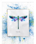 Vavien Artwork Dragonfly vászonkép fehér keretben, 29 x 24 cm - Tablo Center