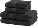 Restilo Sötétszürke frottír pamut törölköző és fürdőlepedő készlet 4 db-os Marina - Restilo
