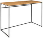 House Nordic Vita íróasztal fekete acél konstrukcióval és tölgyfa dekoros asztallappal - House Nordic