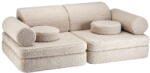 Wigiwama Világosbarna buklé gyerek kanapé 132 cm Settee - Wigiwama