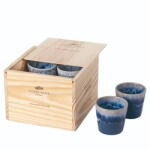 COSTA NOVA Kék agyagkerámia eszpresszó csésze szett 8 db-os 210 ml Grespresso - Costa Nova