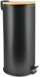 spirella Matt fekete acél pedálos szemetes 30 l Adonis - Spirella