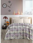 Mila Home Lila-krémszínű pamut ágytakaró 200x230 cm Pique - Mila Home