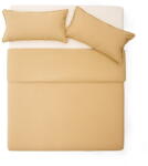 Kave Home Mustársárga kétszemélyes hosszabbított pamut-perkál ágyneműhuzat 260x240 cm Sifinia - Kave Home