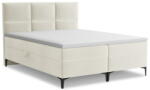 Makamii Bézs ágyneműtartós boxspring ágy 180x200 cm Pakalana - Makamii