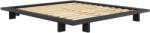 Karup Design Fekete franciaágy fenyőfából, ráccsal 180x200 cm Japan - Karup Design