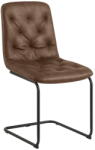 Actona Barna bőrutánzat étkezőszék szett 2 db-os Kira - Actona