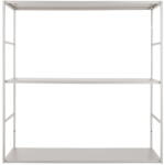 PT LIVING Level szürke fém polcos állvány, 60 x 60 cm - PT LIVING