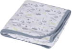 Bébé Douceur Fehér-szürke pamut gyerek takaró 75x75 cm Ocean - Bébé Douceur