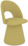 makamii Sárga kárpitozott étkezőfotel Kalo - Makamii