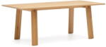 Kave Home Bővíthető étkezőasztal tölgyfa dekoros asztallappal, hosszabbító asztallappal 95x200 cm Arlen - Kave Home