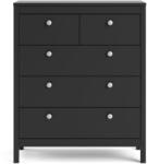 Tvilum Fekete magas komód 82x99 cm Madrid - Tvilum