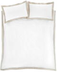 Bianca Fehér-bézs kétszemélyes-hosszabbított pamut ágyneműhuzat 230x220 cm Oxford Lace - Bianca