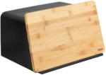 Wenko Kubo fekete kenyértartó bambusz fedéllel - Wenko