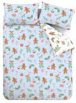 Catherine Lansfield Kék kétszemélyes-hosszabbított mikroszálas ágyneműhuzat 230x220 cm Gingerbread - Catherine Lansfield