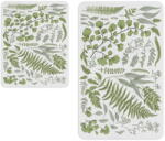 Oyo Concept Fehér-zöld fürdőszobai kilépő szett 2 db-os - Oyo Concept