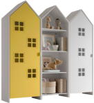 Vipack Sárga-fehér nyitott gyerek ruhásszekrény 173x171, 5 cm CASAMI BRUGES - Vipack