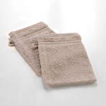 douceur d'intérieur Világosbarna pamut mosdókesztyű 15x21 cm Tendresse - douceur d'intérieur