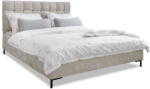Miuform Bézs kárpitozott franciaágy ágyráccsal 180x200 cm Eve - Miuform