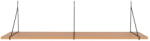 House Nordic Natúr színű fali polc kőrisfa dekorral 120 cm Chiba - House Nordic
