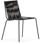 Marckeric Fekete fém rakásolható étkezőszék szett 2 db-os Emily - Marckeric
