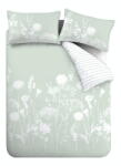 Catherine Lansfield Meadowsweet Floral fehér-zöld ágyneműhuzat, 200 x 200 cm - Catherine Lansfield