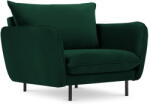 Cosmopolitan Design Sötétzöld bársony fotel Vienna - Cosmopolitan Design