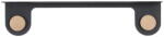Gazzda Hook fekete fali polc 2 akasztóval, hossz 60 cm - Gazzda