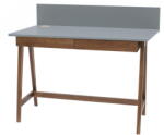 Ragaba Luka szürke íróasztal kőrisfa lábakkal, hossz 110 cm - Ragaba