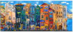 Vavien Artwork Colorful Houses kép, 140 x 60 cm - Tablo Center