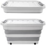 Orion Fehér-szürke fedeles műanyag tárolódoboz 54x39x28 cm Kemp - Orion