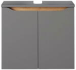 Pelipal Szürke mosdókagyló alatti függő szekrény 60x53 cm Set 357 - Pelipal