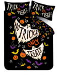 Catherine Lansfield Fekete kétszemélyes ágyneműhuzat 200x200 cm Halloween Trick or Treat - Catherine Lansfield