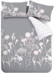 Catherine Lansfield Szürke egyszemélyes ágyneműhuzat 135x200 cm Meadowsweet Floral - Catherine Lansfield