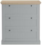 Støraa Szürke magas komód 75x80 cm Binz - Støraa
