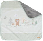 Roba Világoszöld mikroplüss gyerek takaró 80x80 cm Woodland Buddies - Roba
