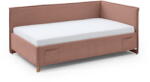 meise.möbel Rózsaszín kárpitozott sarok gyerekágy ágyrács nélkül 120x200 cm Fun - Meise Möbel