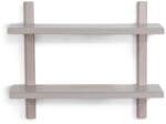 Spinder Design Szürkésbarna többszintes fém fali polc 60 cm Hola - Spinder Design