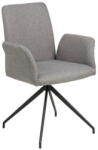 Actona Szürke kárpitozott karfás étkezőfotel Naya - Actona