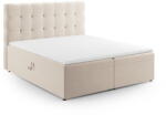Cosmopolitan Design Bézs boxspring ágy tárolóhellyel 160x200 cm Bali - Cosmopolitan Design